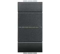 Bticino LivingLight deviatore assiale 10A 1P antracite L4053N