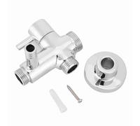 DEVIATORE BAGNO TONDO IN RAME SEPARATORE A PARETE CON ACCESSORI BASE ATTACCHI G1/2 G3/4