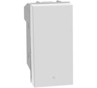 Deviatore basculante Bticino MatixGO illu 1P 10AX 250Vac per luce LED 1 M bianco Bianco