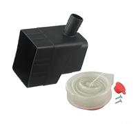Deviatore di raccolta dell'acqua piovana con tubo da 101,6 cm per pluviali da 5,1 x 7,6 cm, per dirigere l'acqua filtrata del tetto alle piante o alle aree di lavaggio (nero)