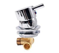 Deviatore Di Uscita a 1 Via Rubinetto Per Doccia Con Filettatura Vite In Ottone Freddo E Caldo Cabina Dimensioni Foro 50-55, Cartuccia Ceramica, Comando Doppio Con Maniglia Singola