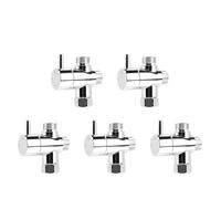 Deviatore Doccia 1-5 pezzi valvola di deviazione rubinetto antigraffio soffione doccia deviatore braccio a 3 vie parti for bagno(5PCS)