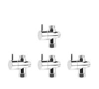 Deviatore Doccia 1-5 pezzi valvola di deviazione rubinetto antigraffio soffione doccia deviatore braccio a 3 vie parti for bagno(4PCS)