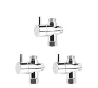 Deviatore Doccia 1-5 pezzi valvola di deviazione rubinetto antigraffio soffione doccia deviatore braccio a 3 vie parti for bagno(3PCS)