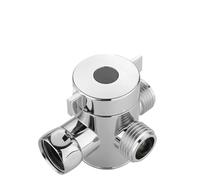Deviatore doccia a 3 vie G1/2 soffione doccia regolabile shunt adattatore a T rubinetto deviatore valvola connettore accessori for il bagno(Black)