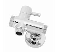 Deviatore Doccia a Parete in Rame, G1/2, con Base di Montaggio e Accessori, Finitura Galvanizzata