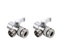 Deviatore doccia a tre vie in plastica | 1/2/3 pezzi, commutazione del flusso d'acqua a tre vie for rubinetto doccia(2 Pcs)