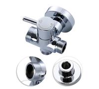 Deviatore doccia adattatore a T 3 vie ottone G1/2 x G1/2 x G3/4 raccordo filetta