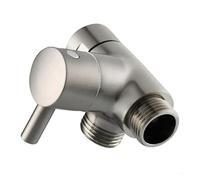 Deviatore Doccia Deviatore for braccio doccia a 3 vie for valvola universale for bagno, adattatore a forma di T in metallo(Drawing)
