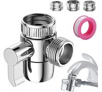 Deviatore Doccia Rubinetto SUS304, 3 Vie Adattatore Rubinetto Acciaio Inox Valv