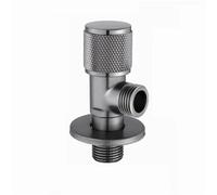 deviatore in ottone, Valvola angolare ottone G1/2 bagno cucina regolatore pressione arresto acqua(Grey)