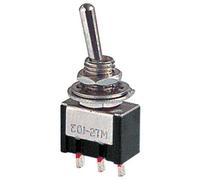 Deviatore ON-OFF-ON a leva, unipolare SPDT, 3 posizioni, foro montaggio 6mm, da pannello, portata 12V 220V 3A, contatti in ottone a saldare, levetta, switch, 1 via, 1 scambio, interruttore