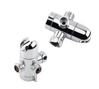 Deviatore per braccio doccia a 3 vie, 2 pezzi, deviatore per soffione doccia, braccio regolabile da 1/2 pollici, valvola deviatrice universale per doccia