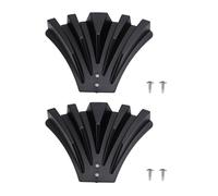 Deviatore per grondaia da 2 pezzi, estensioni per grondaia per la dispersione dell'acqua piovana, dispersore per grondaia adatto per pluviali 3 x 4 e 3 x 2 (Nera)