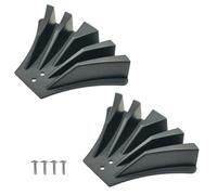 Deviatore per grondaia, deviatore per grondaia, estensioni per dispersione dell'acqua piovana, tubo di prolunga per diffusori a pioggia da 7,6 x 10,2 cm e 7,6 x 5,1 cm, 2 pezzi (nero)