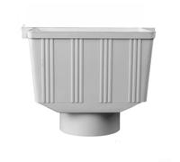 Deviatore per pluviali standard per grondaie, adattatore in PVC per una gestione efficiente dell'acqua all'aperto, colore bianco, adatto per pluviali da 5,1 x 7,6 cm o 3 x 10,2 cm (110 mm)