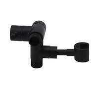 Deviatore Per Soffione Doccia G1/2 Uscite Acqua a 2 Vie Separatore D'acqua Montato a Parete Valvola Deviatrice Per Braccio Doccia Per Soffione Manuale E Soffione a Spruzzo Fisso(Nero)