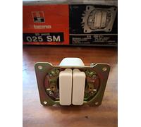 Deviatore + pulsante in ceramica 6A Bticino serie Piuma art. 025 SM