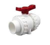 Deviatore rubinetto, Valvola di unione con valvola a sfera in PVC, connettori for tubi for la casa da giardino Adattatore for tubo dell'acqua for acquario(Inner20MM)