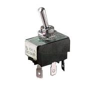 Deviatore unipolare a leva SPDT unipolare ON-ON con terminali a vite, foro di montaggio diametro 12mm, 250V 10A