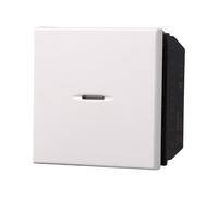 Deviatore unipolare assiale 2 moduli 16A bianco compatibile anche con BTicino Axolute