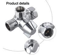 Deviatore Valvola Doccia Bagno Ottone Placcatura Rubinetto Deviatore Bobina