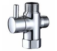 Deviatore Valvola Rotante Giunto Parte Ottone Cromato Connettore Accessorio