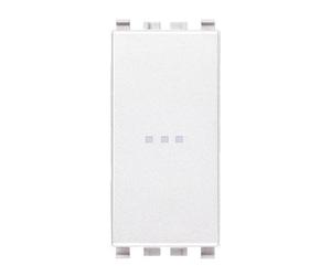 Deviatore Vimar Eikon assiale bianco 1P 16A illuminabile 20105.B