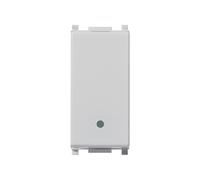 Deviatore Vimar Plana 1P 10A 250V Silver 1M 14008.SL