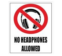 Device Restriction Metal Sign For Machine Shop 12x8 Inch