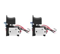 Device Trigger Switch 2 Pack | Universal Speed Control Button for Angle Grinder/Electric Hand Drill | 7.2-24V DC, 16A, with Illumination Feature | Replacement Switch Part 0761