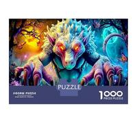 Devil 1000 Pezzi Bundle Puzzle Top Valutato Ultra Difficile Carta Premium per Collezionisti Miglior Regalo per Amanti del Mostro Blu ad Occhi Rossi Puzzle 70x50cm/1000pezzi