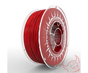 Devil Design Filament /PLA/HOT RED/1,75 mm/1 kg. Acido polilattico (PLA) Rosso