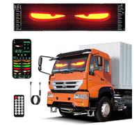 Devil Eyes Light For Cars, 120 * 595mm Occhi LED per Camion, Colorful Eye Lamp Soft Screen for Car Window, Display Flessibile Programmabile per Auto, Camion, Negozi, Design Dinamico Fai-da-Te