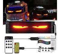 Devil Eyes Light per auto, Occhi LED per Camion, Display Flessibile a LED per Auto Flessibile Programmabile, per Occhi Colorati, Soft Screen per Auto, Camion, Finestre
