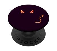 Devil Eyes Minimal Dark Design Estetico PopSockets PopGrip Adesivo