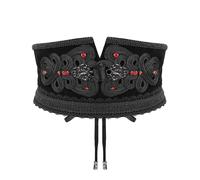 Devil Fashion Donna Scuro Gotico Courtesan Pizzo Applique Cincher