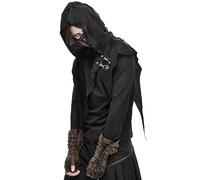 Devil Fashion Uomo Steampunk senza Dita Guanto Guanti Marrone Rame Dieselpunk
