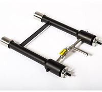 DEVIL-FORGE Bruciatore a gas modello 2 connessi DFP (160.000 BTU) uso 1 o 2, valvola a sfera, strozzatore dell'aria, per Fornace, Fucina a Gas Propano, Fabbricazione di Coltelli, Lavori di forgiatura