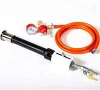 DEVIL-FORGE Bruciatore a gas modello DFCPROF (200.000 BTU), valvola a sfera, strozzatore dell'aria, per Fornace, Fucina a Gas Propano, Fabbricazione di Coltelli, Lavori di forgiatura, Professionale