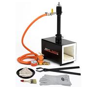 DEVIL-FORGE Forgia a Gas Propano DFPROF1b Fucina con 1 Bruciatore DFP (80.000 BTU), Valvola a Sfera per Gas, Fabbricazione di Coltelli, Lavorazione dei Metalli, Fabbro, Maniscalco, 2500°F / 1370°C