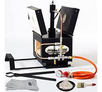 DEVIL-FORGE Forgia a Gas Propano DFPROFK1 Fucina con 1 Bruciatore DFC (180.000 BTU), 2 porte, Fabbricazione di Coltelli, Lavorazione dei Metalli, Fabbro, Maniscalco 1370°C Isolamento Doppio 2" PREMIUM