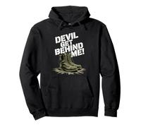 Devil Get Behind Me - Stivali da Combattimento Felpa con Cappuccio