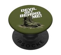 Devil Get Behind Me - Stivali da combattimento PopSockets PopGrip Adesivo