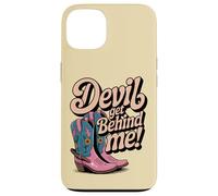 Devil Get Behind Me/stivali da cowboy Custodia per iPhone 13