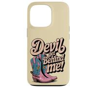 Devil Get Behind Me/stivali da cowboy Custodia per iPhone 13 Pro