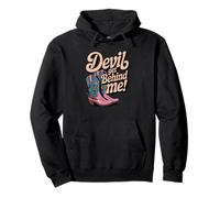 Devil Get Behind Me/Stivali da Cowboy Felpa con Cappuccio