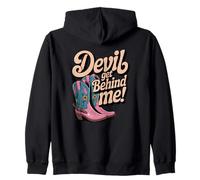 Devil Get Behind Me/Stivali da Cowboy Felpa con Cappuccio