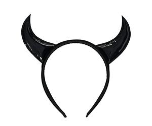 Devil Horns Headband Black