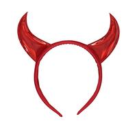 Devil Horns Headband Red